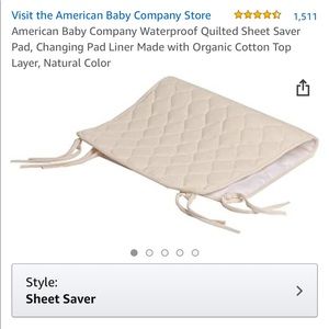 5 Organic Crib Sheet Savers Pads Wateroroof